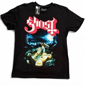NWT Ghost Band Black Graphic T-Shirt. Medium